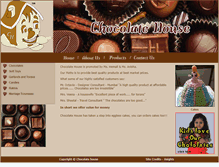 Tablet Screenshot of chocolatehouse.in